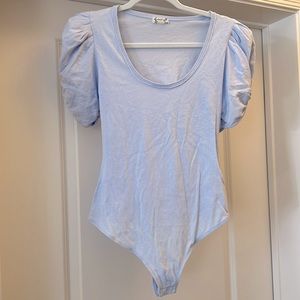 Free People Intimately puff sleeve bodysuit size small